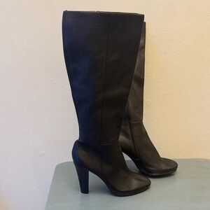 Calvin Klein Dark Brown Over the Knee Boots